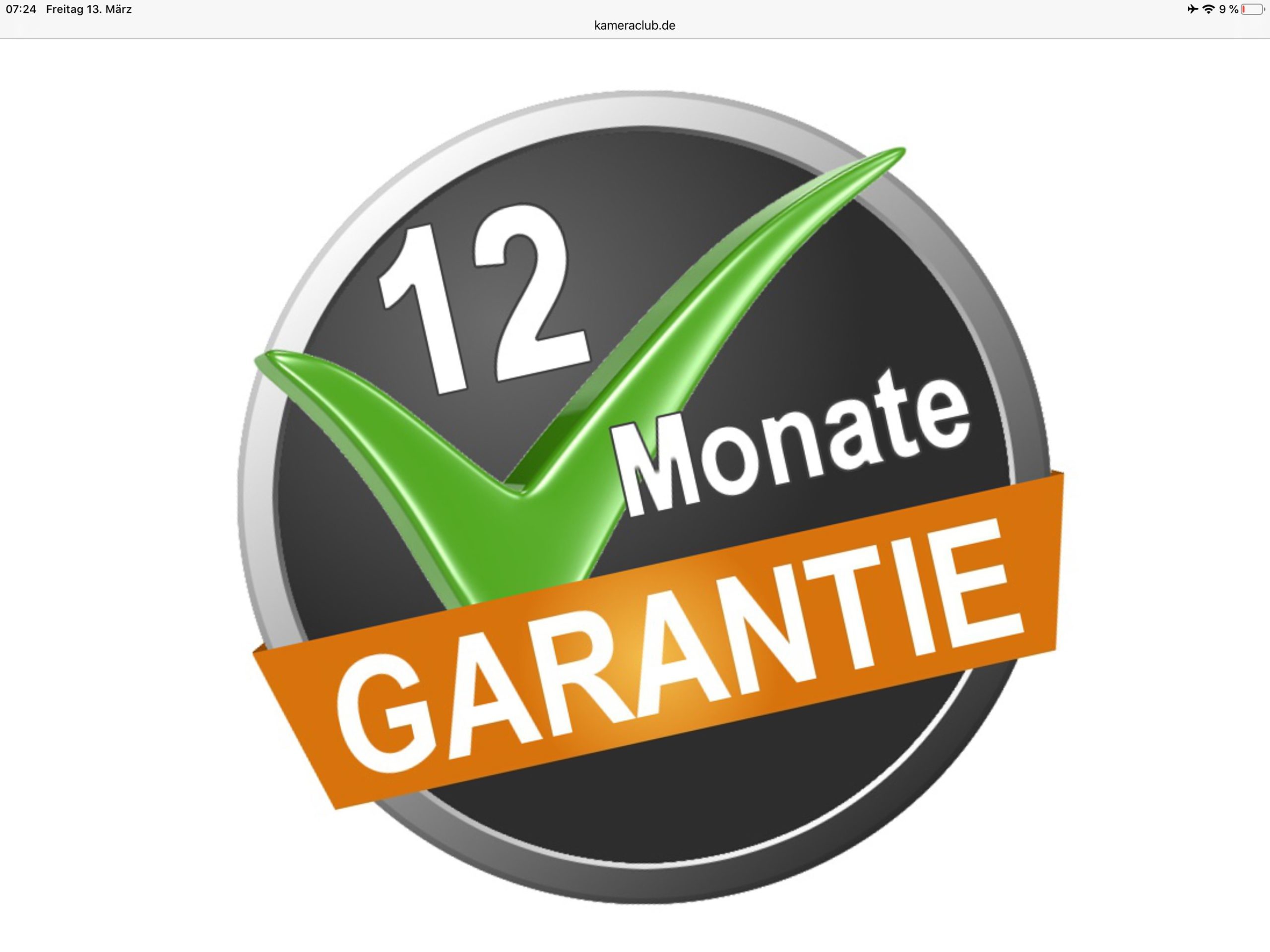 12 monate Garantie